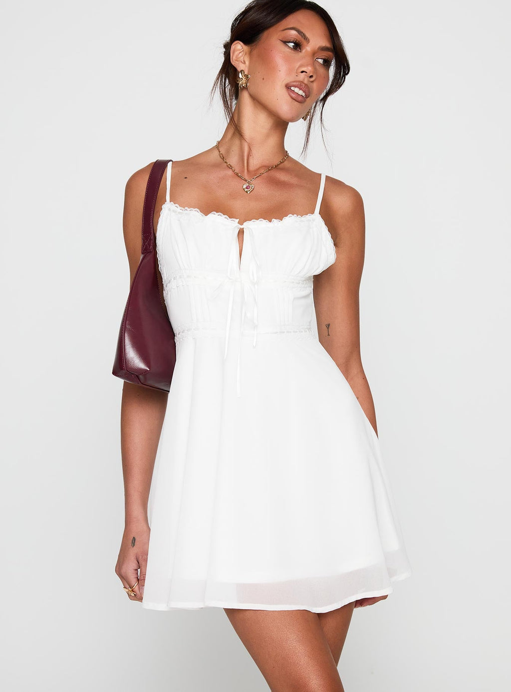 Pure Joy Mini Dress White