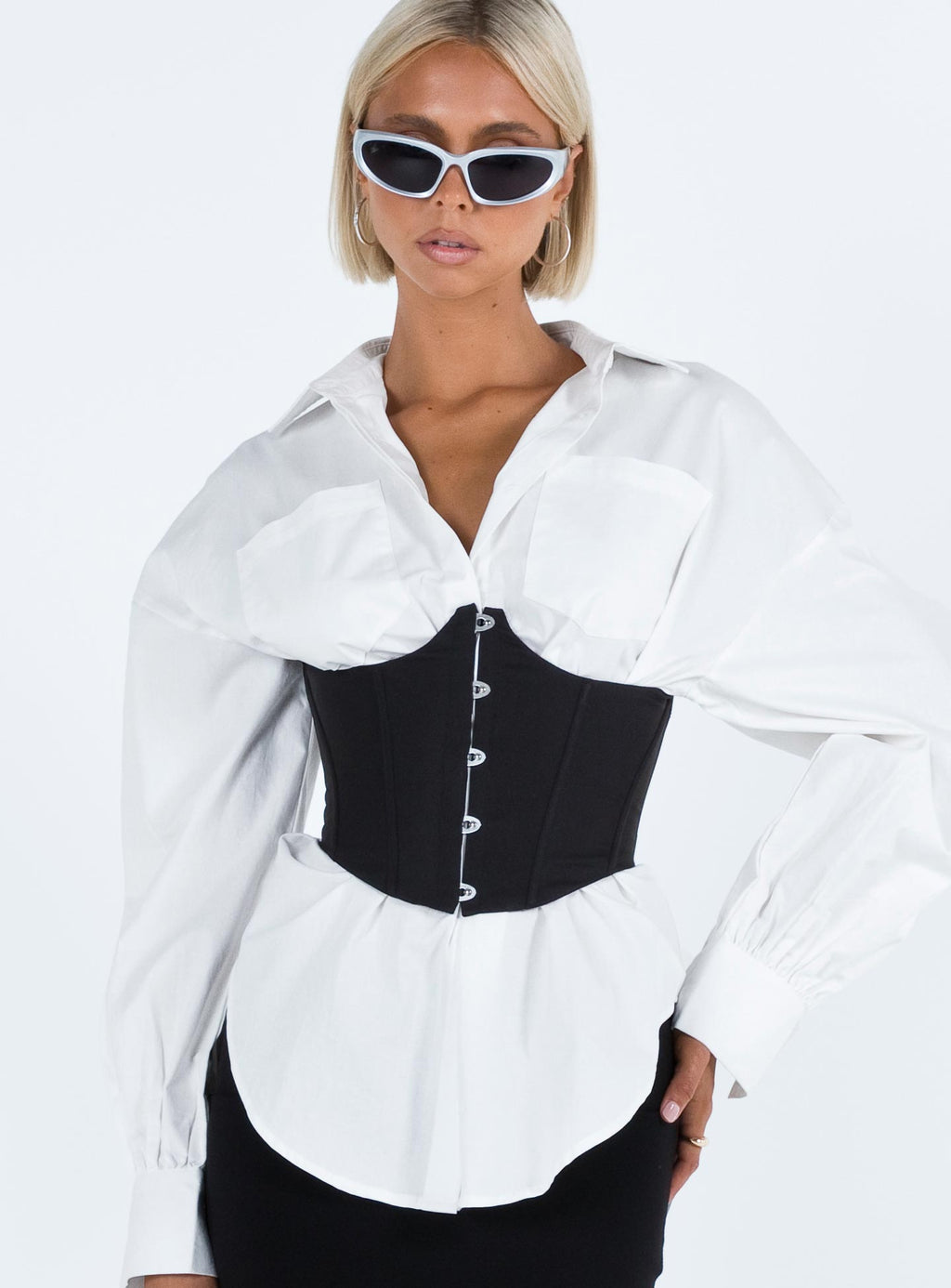 Rosina Underbust Corset Black