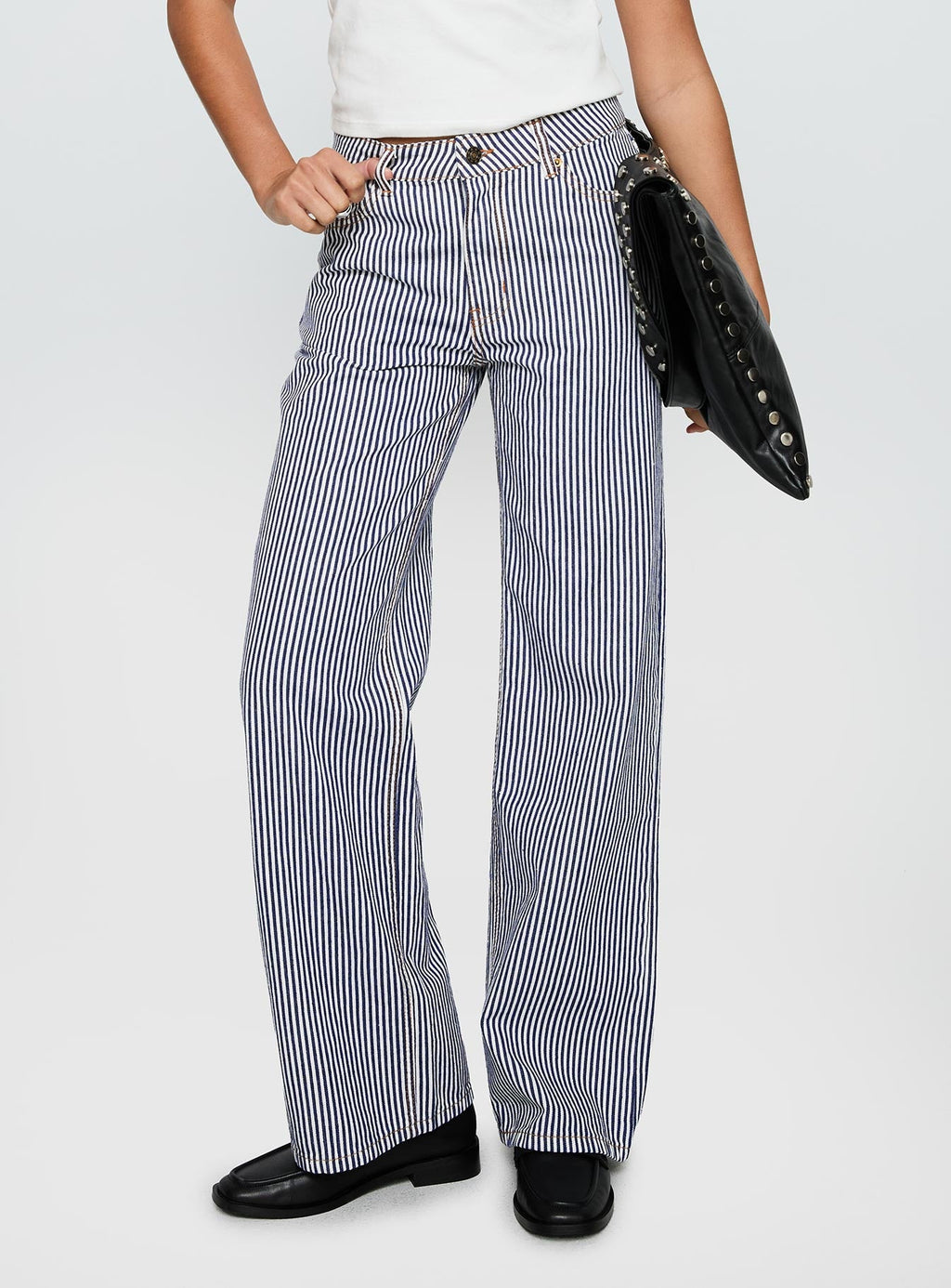 Top Model Jean Navy Stripe