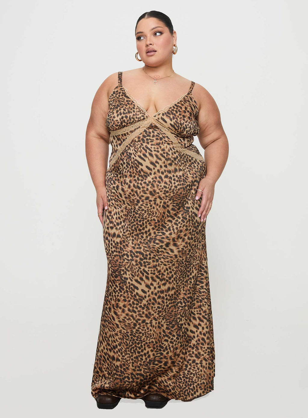 Sanctuary Maxi Dress Leopard Curve