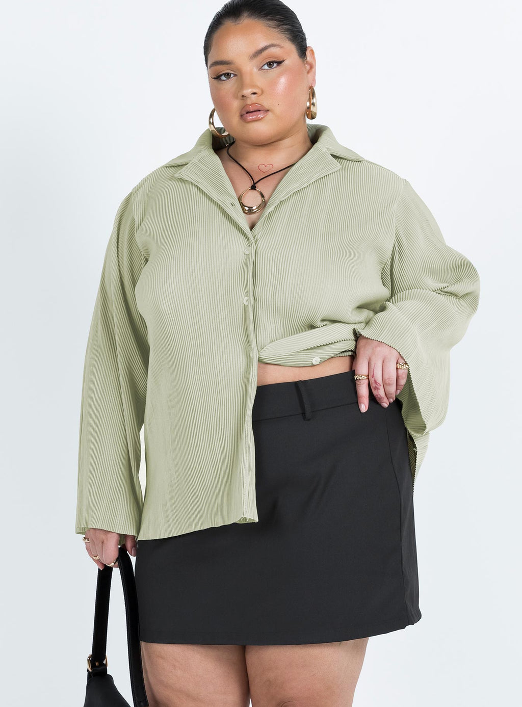 Adam Mini Skirt Black Curve