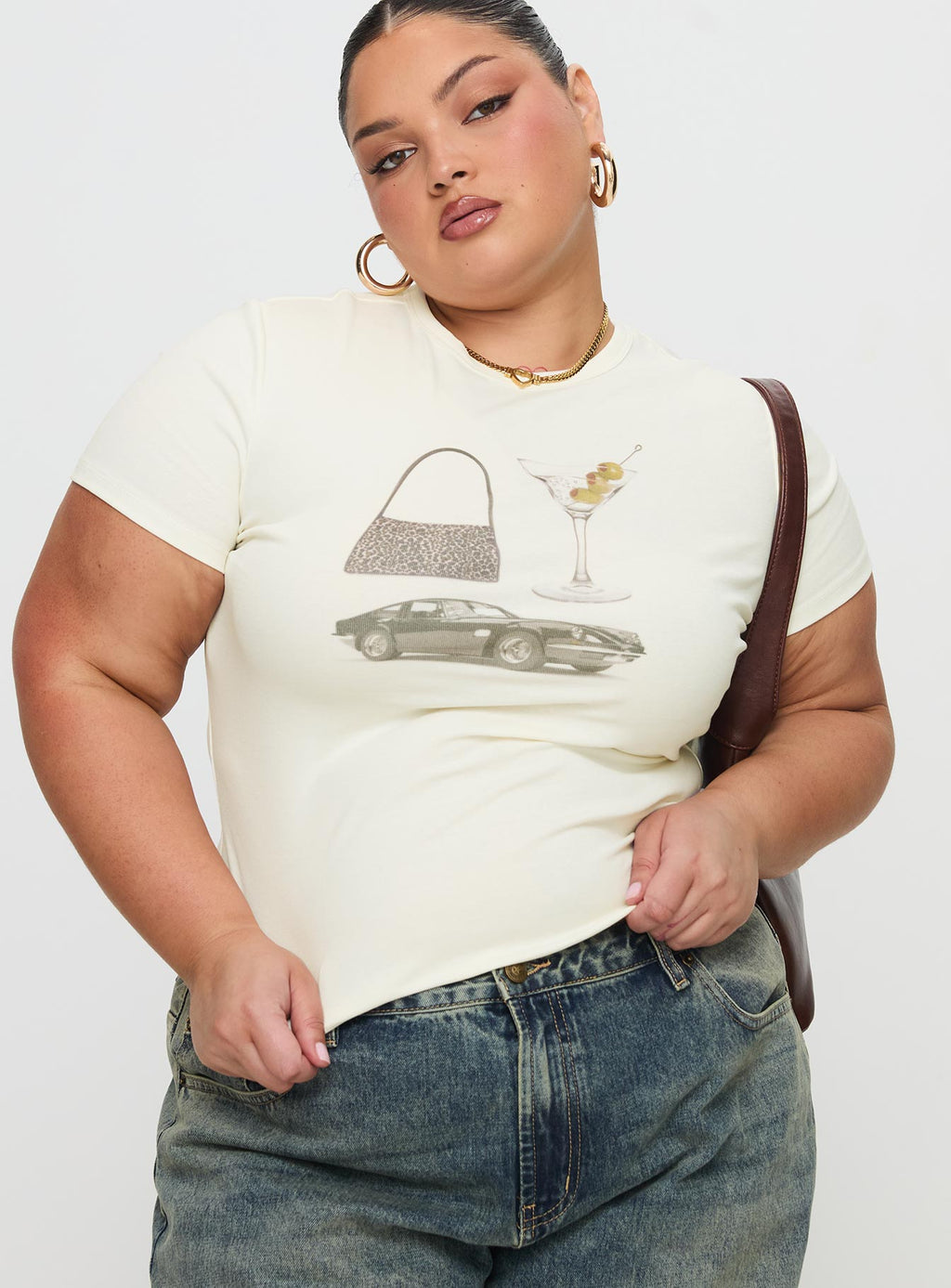 Marseille Manners Graphic Top Cream