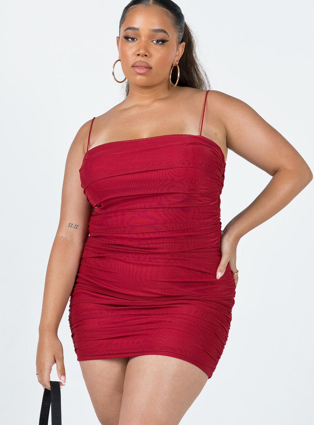 Tara Mini Dress Red Curve