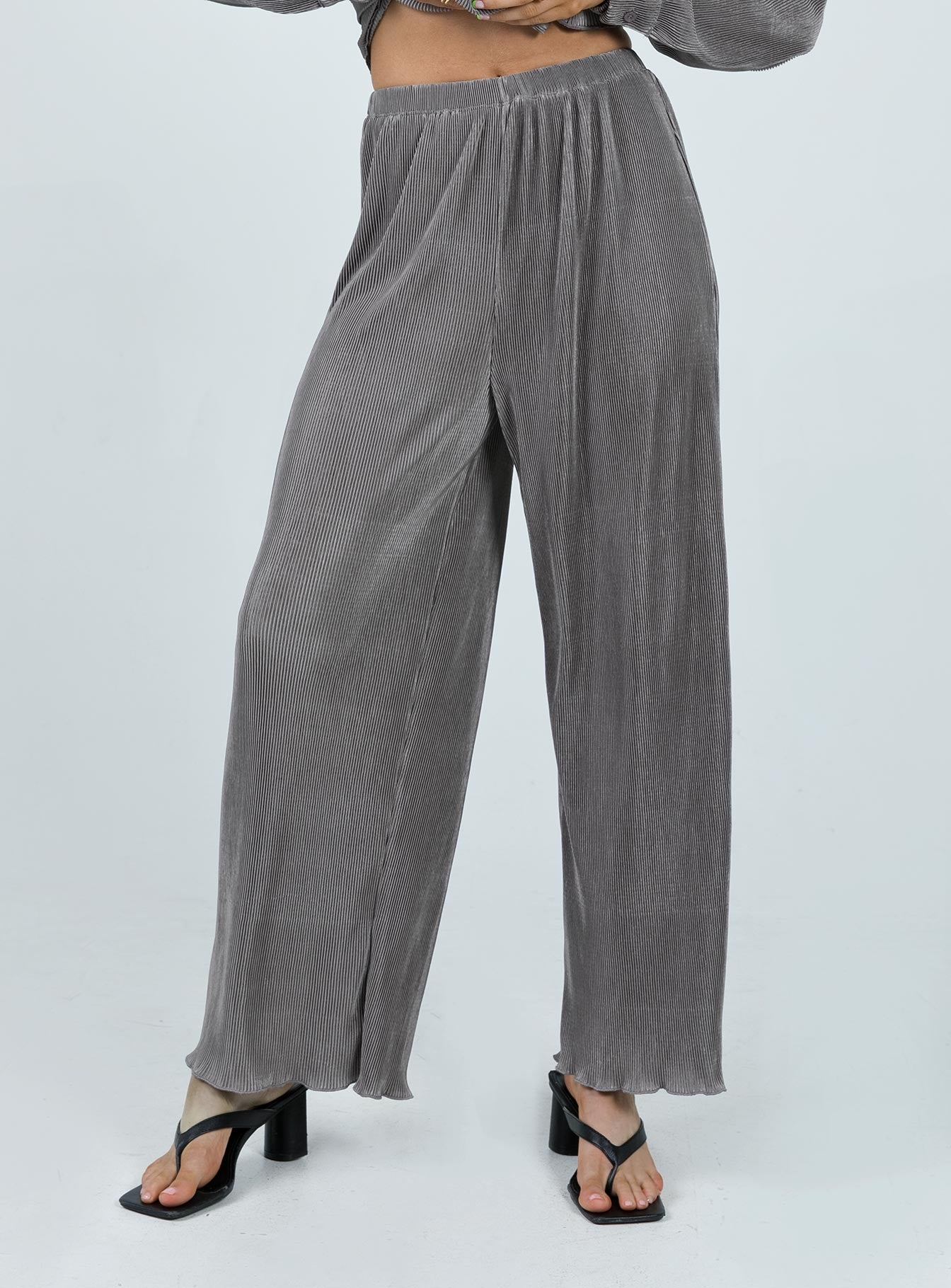 Cartmore Plisse Pants Charcoal