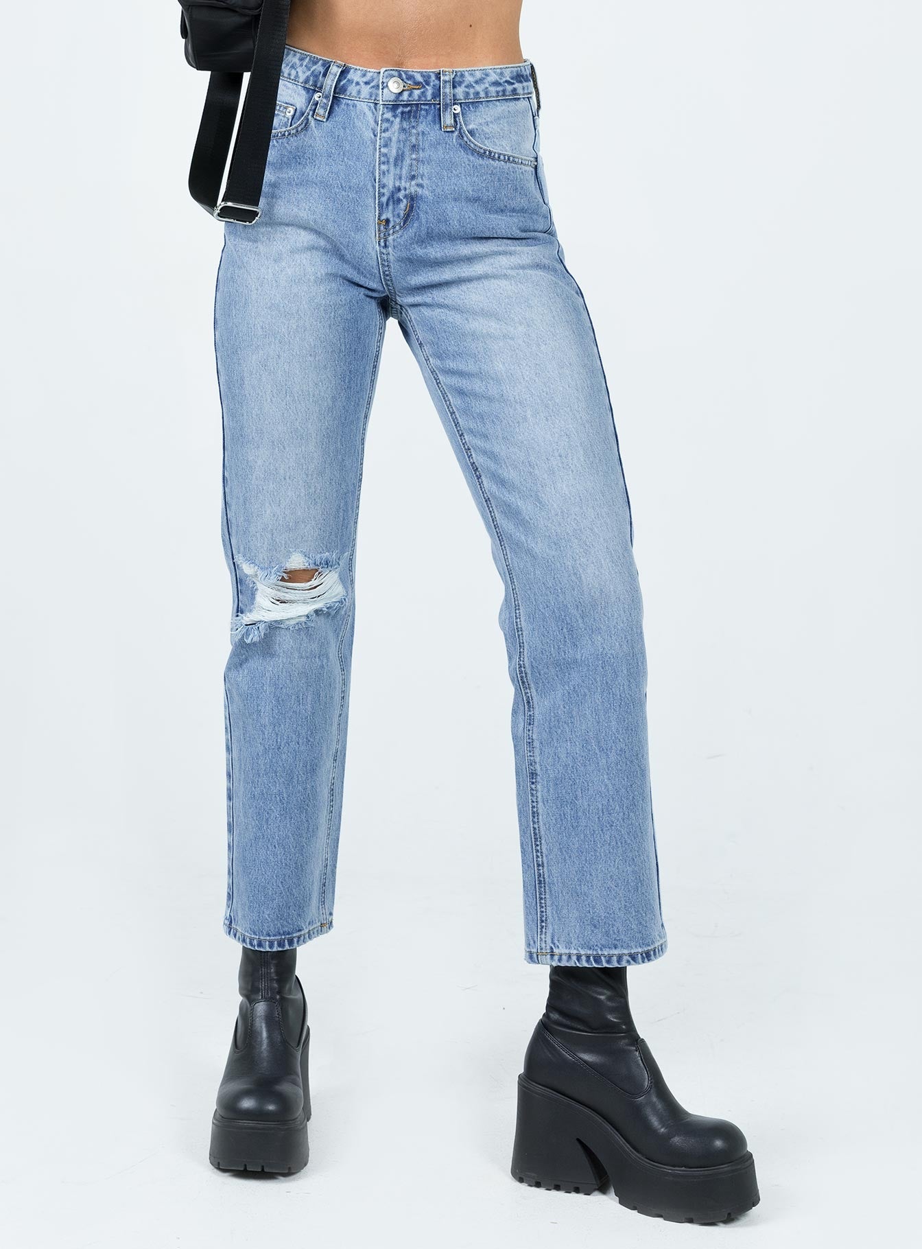 Calisto Straight Leg Jean Light Wash Denim