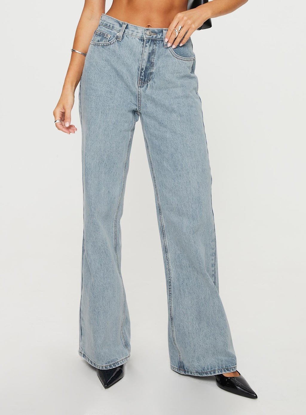 Maple Flare Jean Light Wash Denim