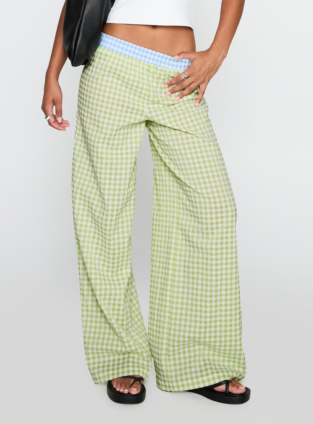 Neevie Wide Leg Pants Green