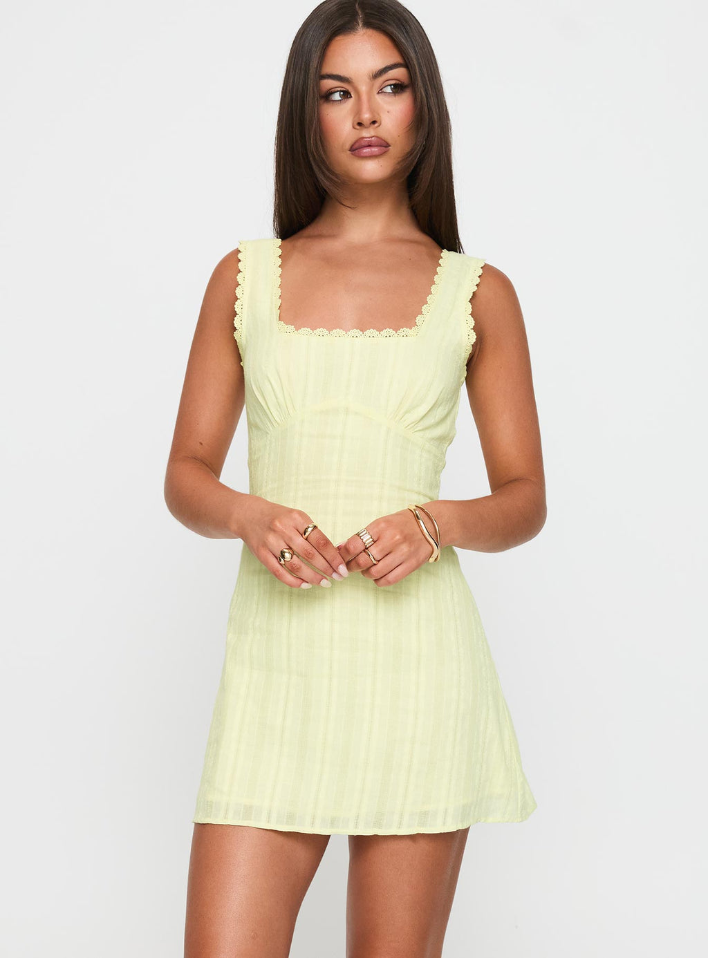 Dasha Mini Dress Lemon