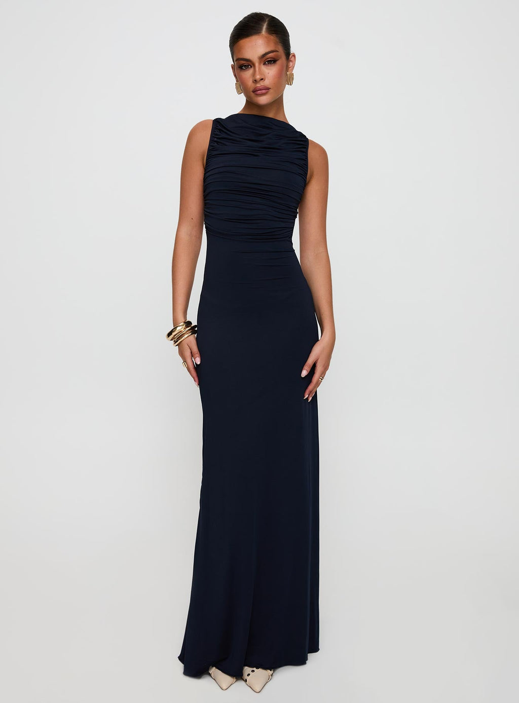 Undeniable Cut Out Maxi Dress Navy