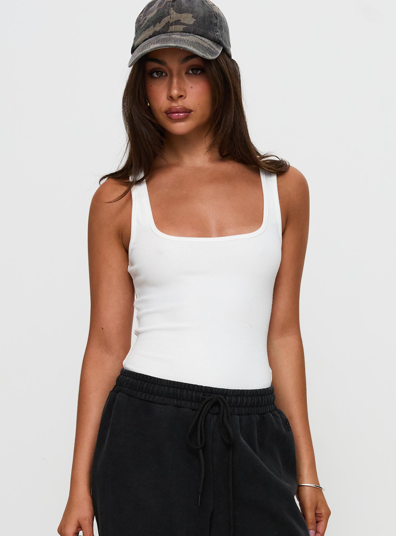 Baseline Rib Bodysuit White