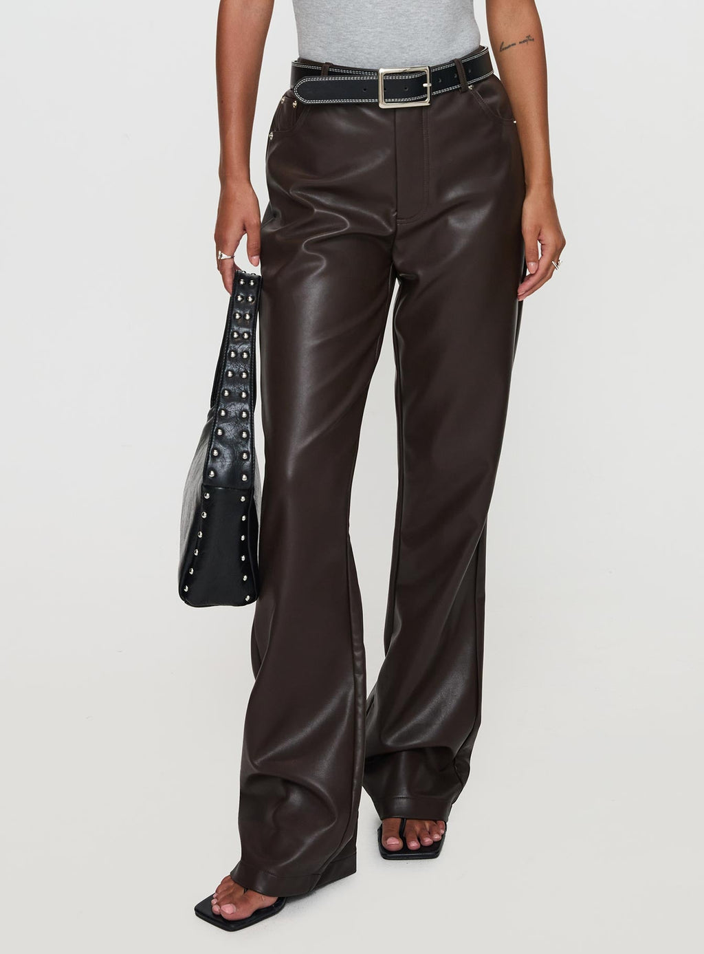 Nolene Low Rise Pants Chocolate