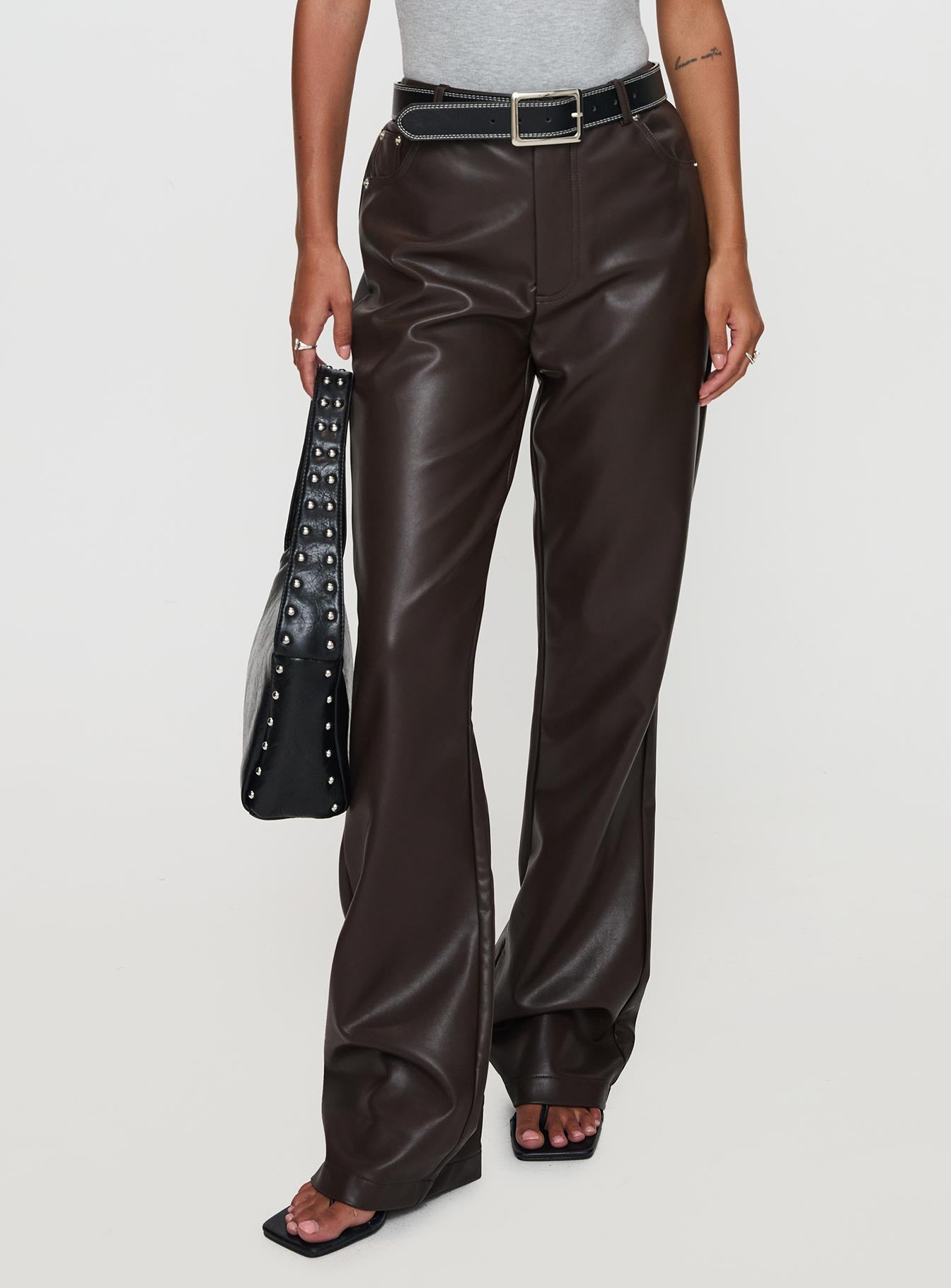 Nolene Low Rise Pants Chocolate