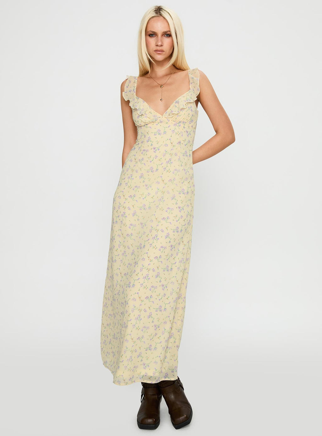 Jayne Frill Maxi Dress Multi