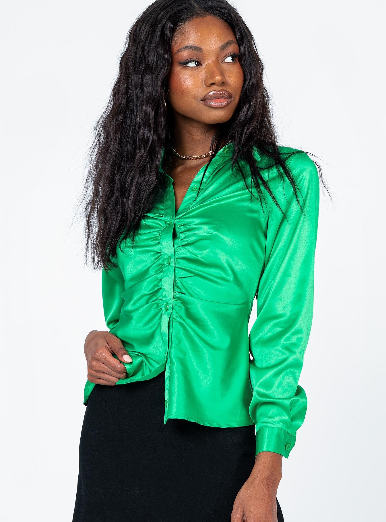 Zena Long Sleeve Shirt Green