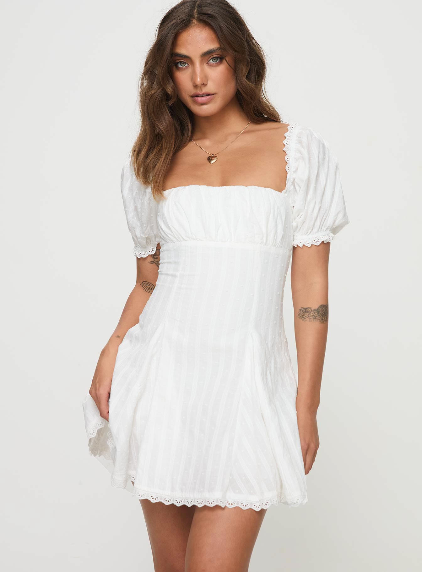 Rabatia Mini Dress White