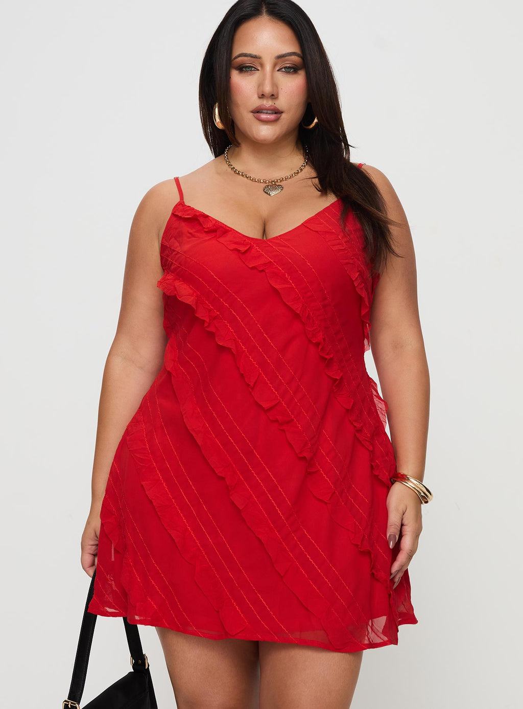 Lars Mini Dress Red Curve