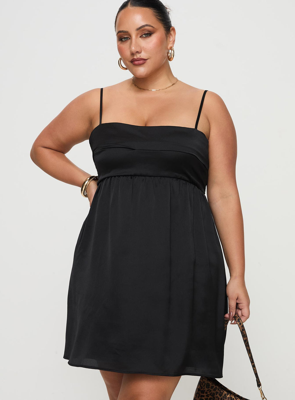 Ortega Mini Dress Black Curve