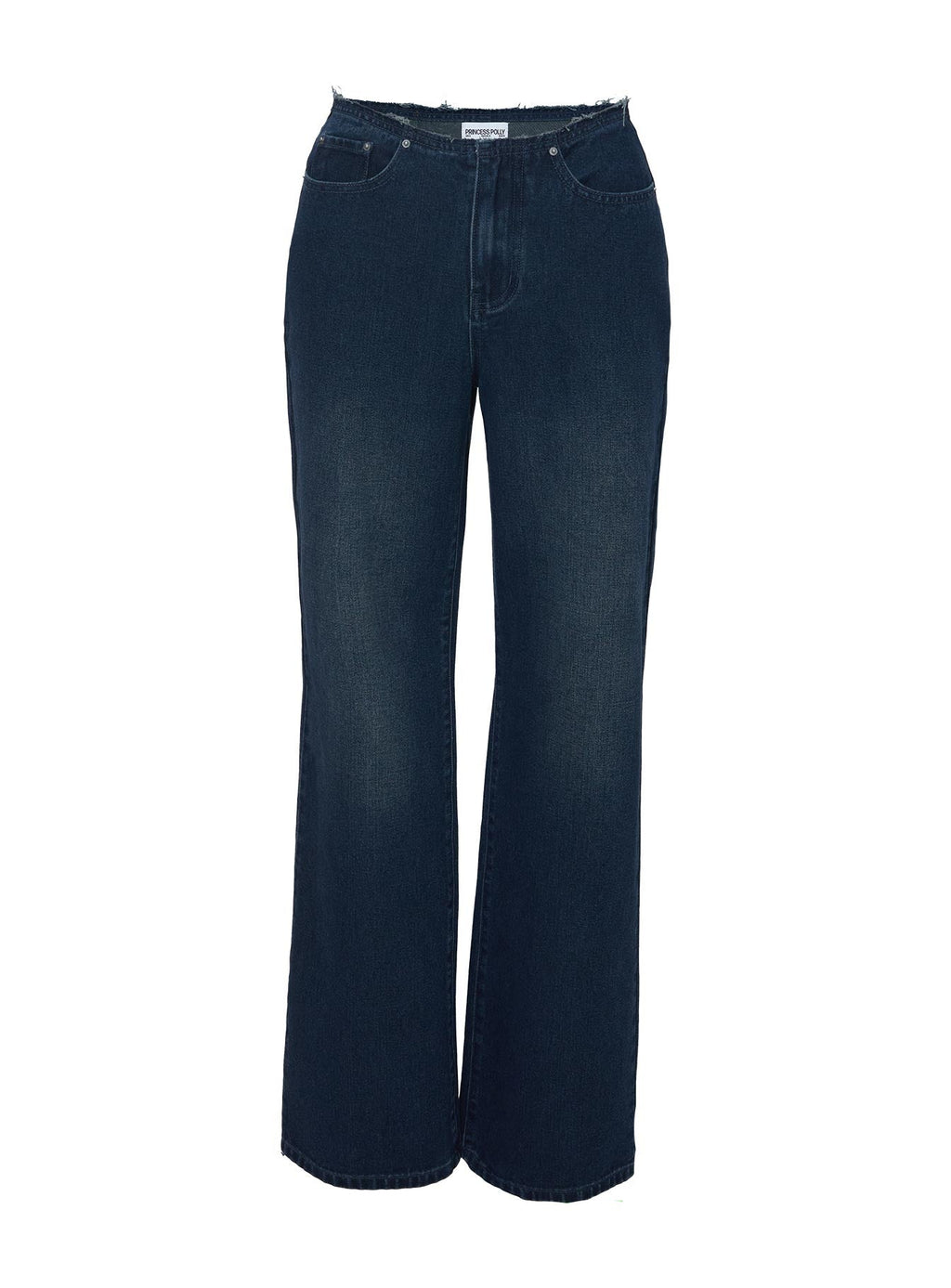 California King Mid Rise Straight Leg Jeans Dark Blue