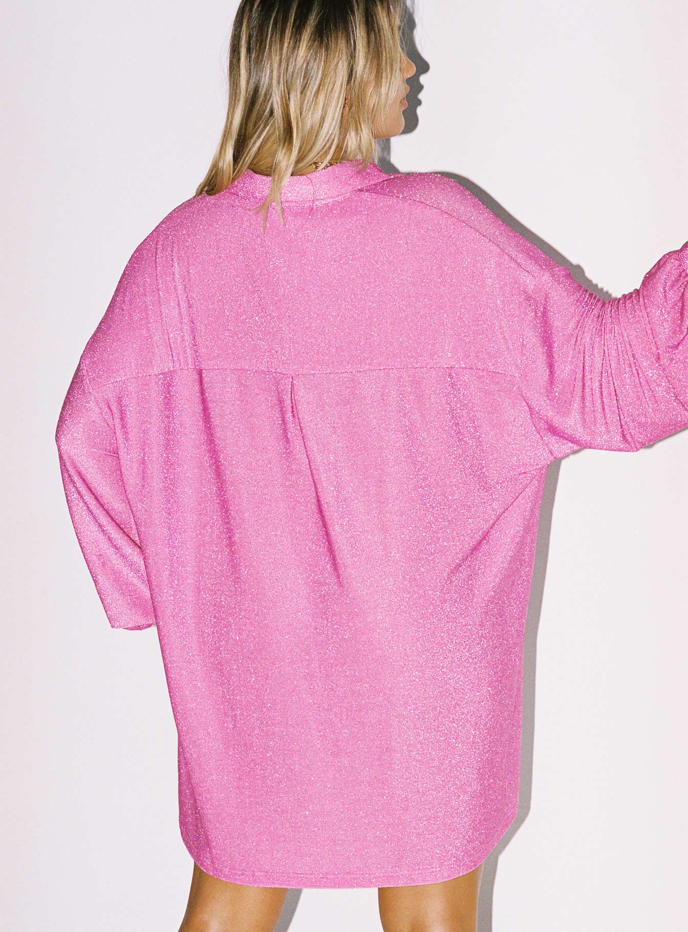 Evolving Shirt Dress Pink