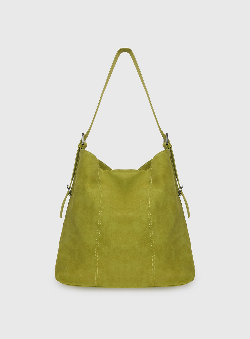 Bonus Points Faux Suede Shoulder Bag Green