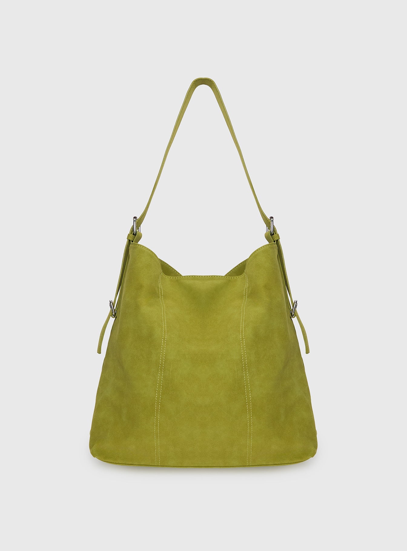 Bonus Points Faux Suede Shoulder Bag Green