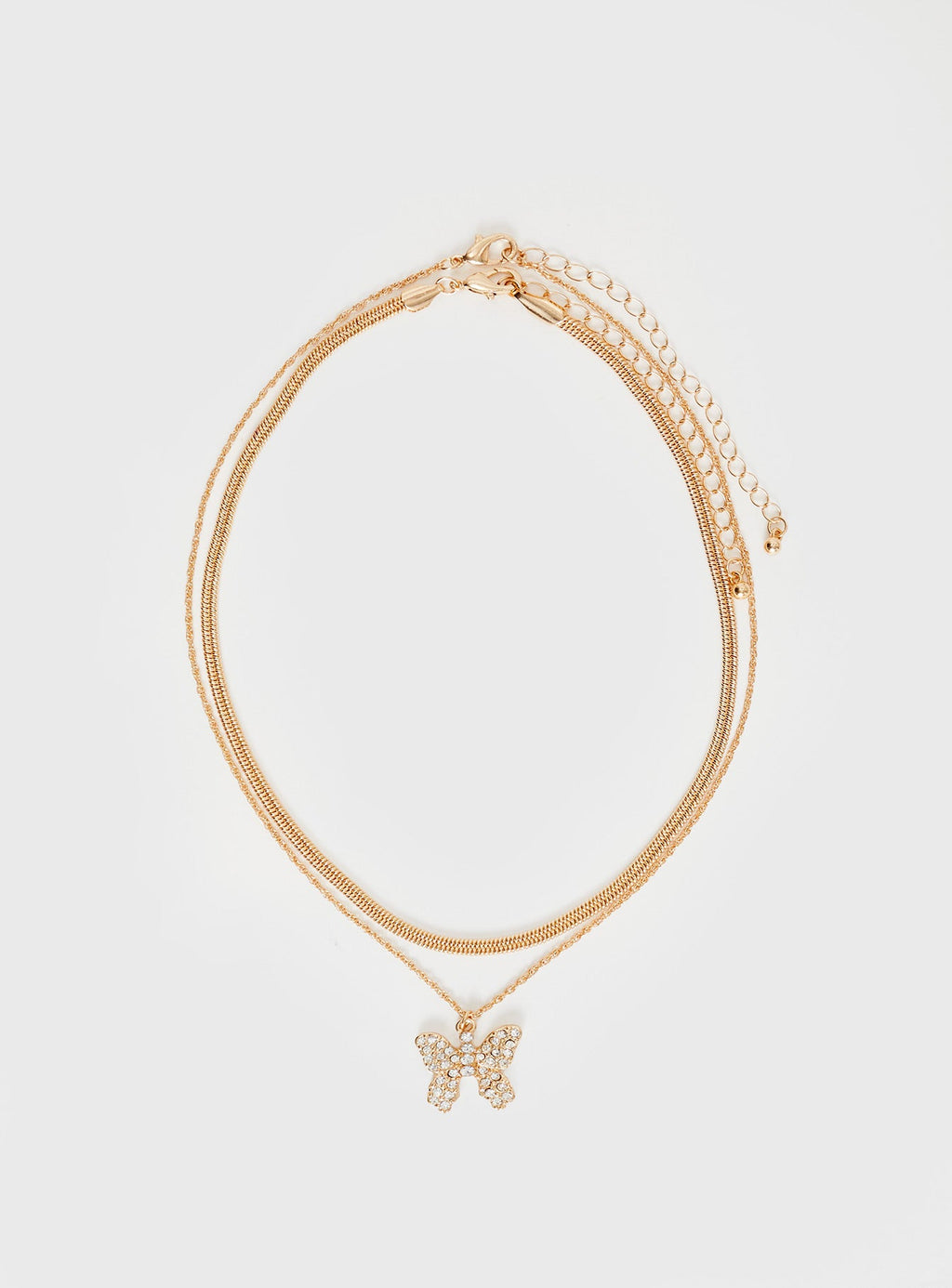 Butterfly Fly Away Necklace Gold