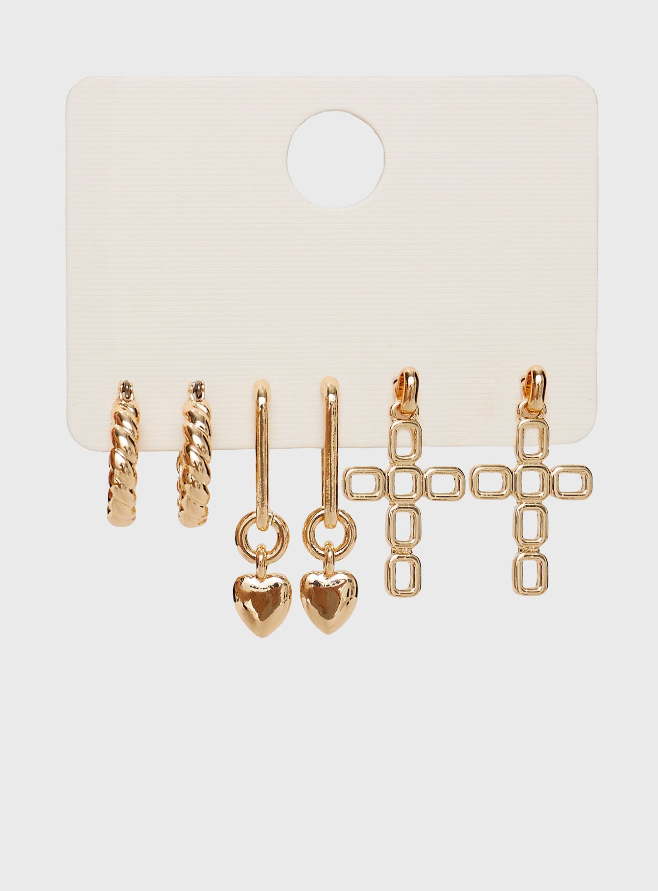 Thaddeus Earring Pack Gold