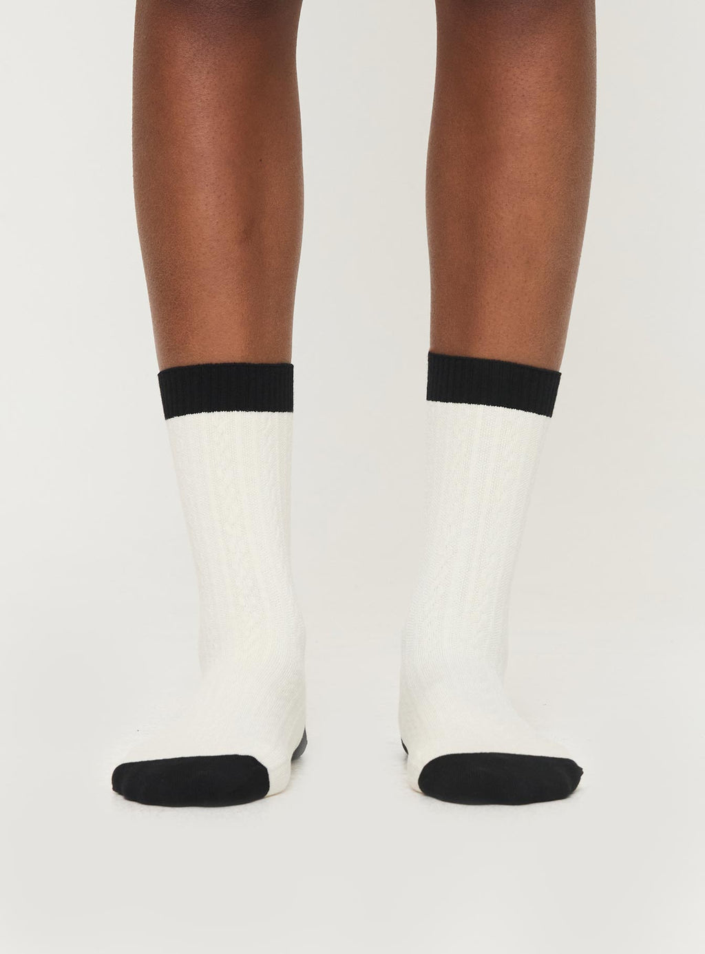 Yahya Crew Socks White / Black