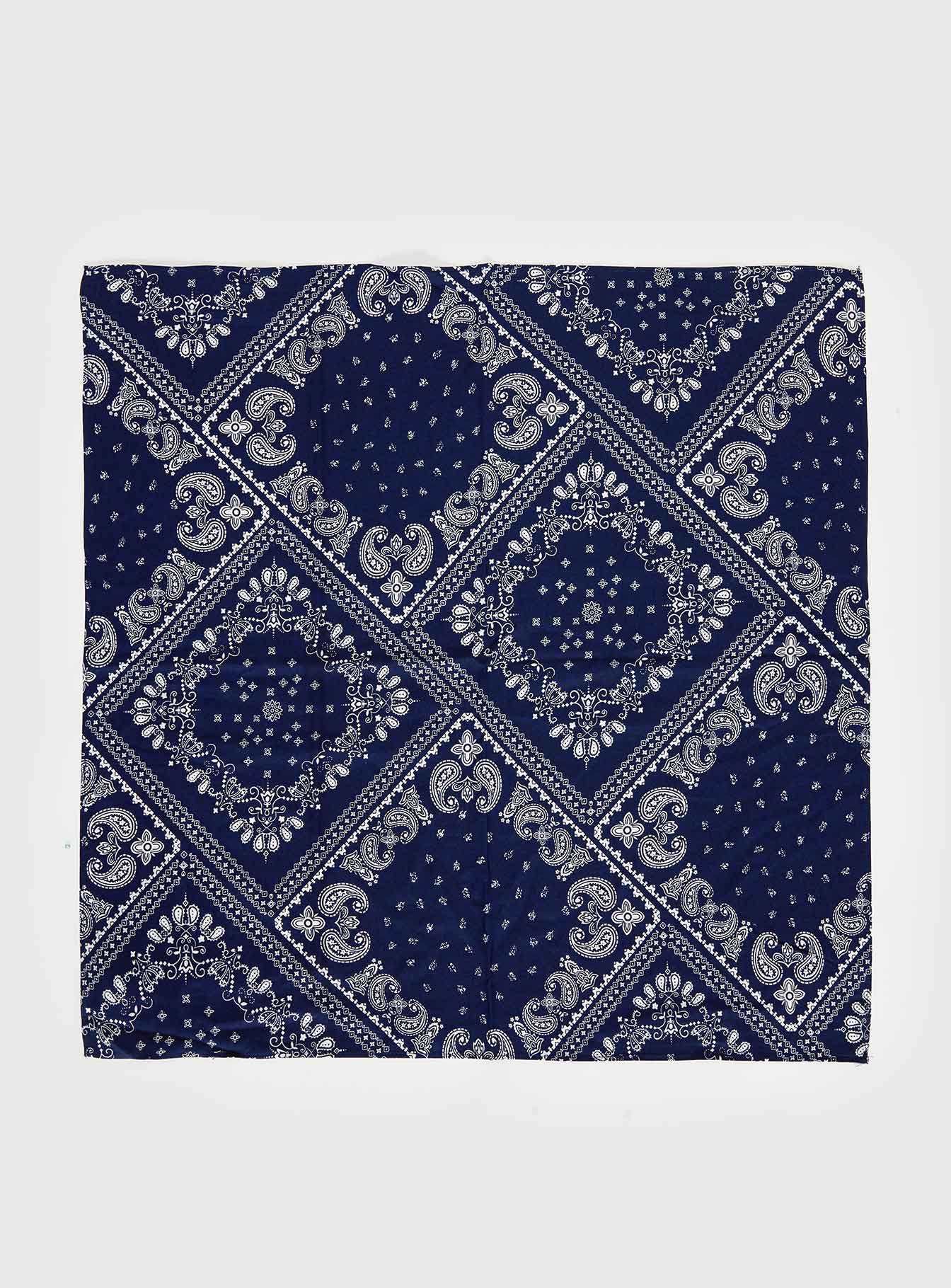 Bonbon Scarf Navy Paisley