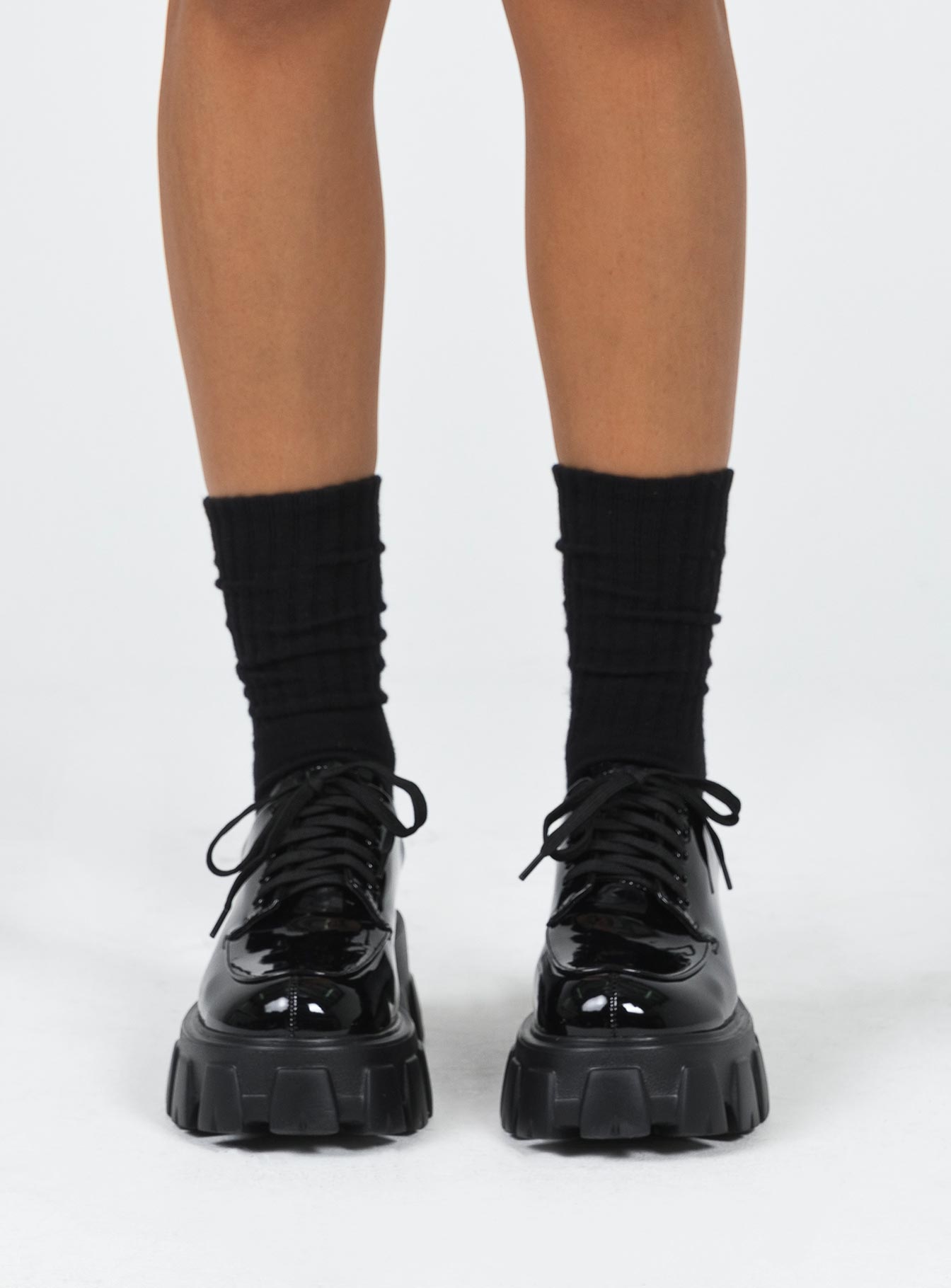 Mia Shoes Black Patent