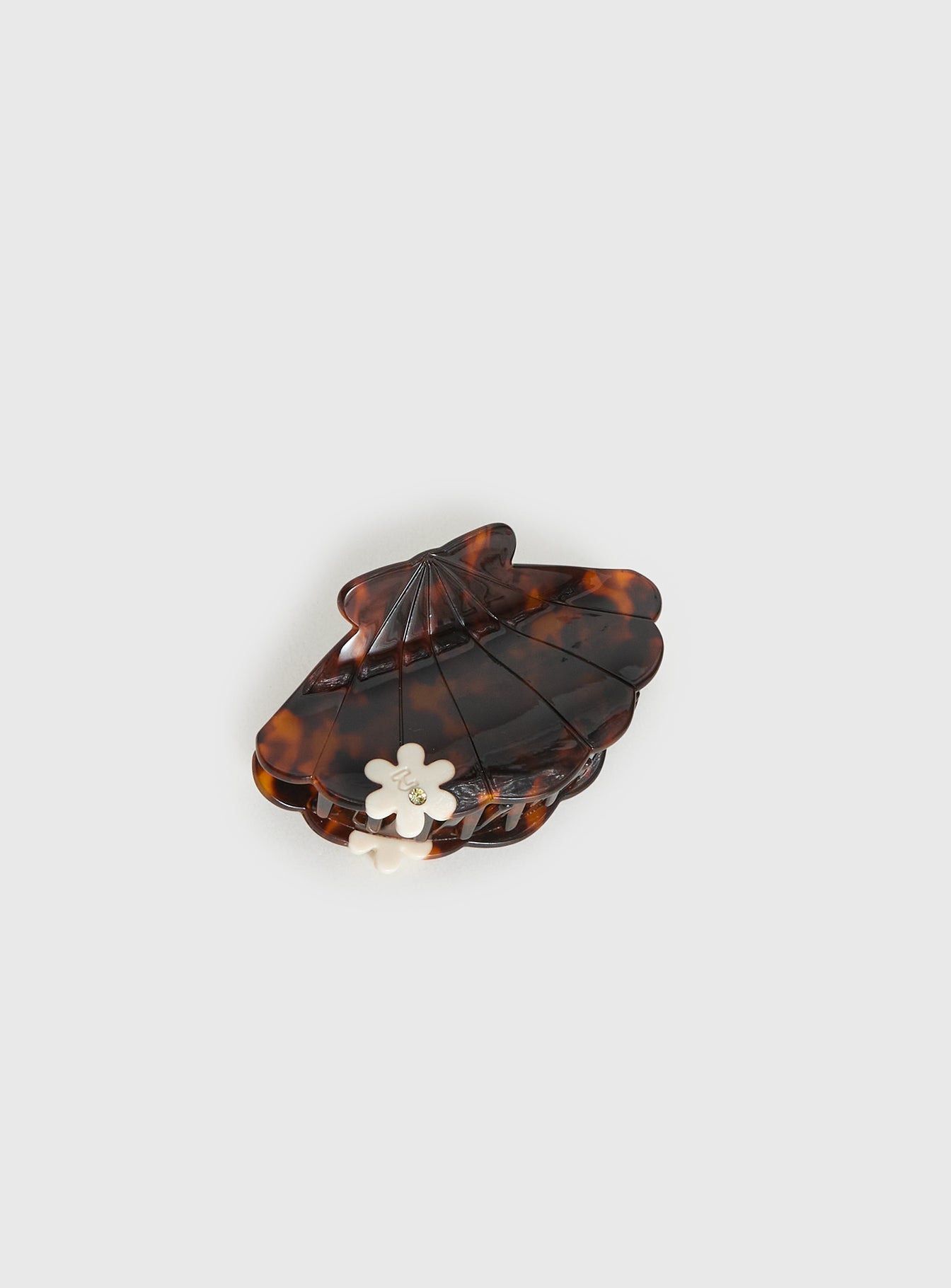 Palm Cove Shell Hair Clip Tort