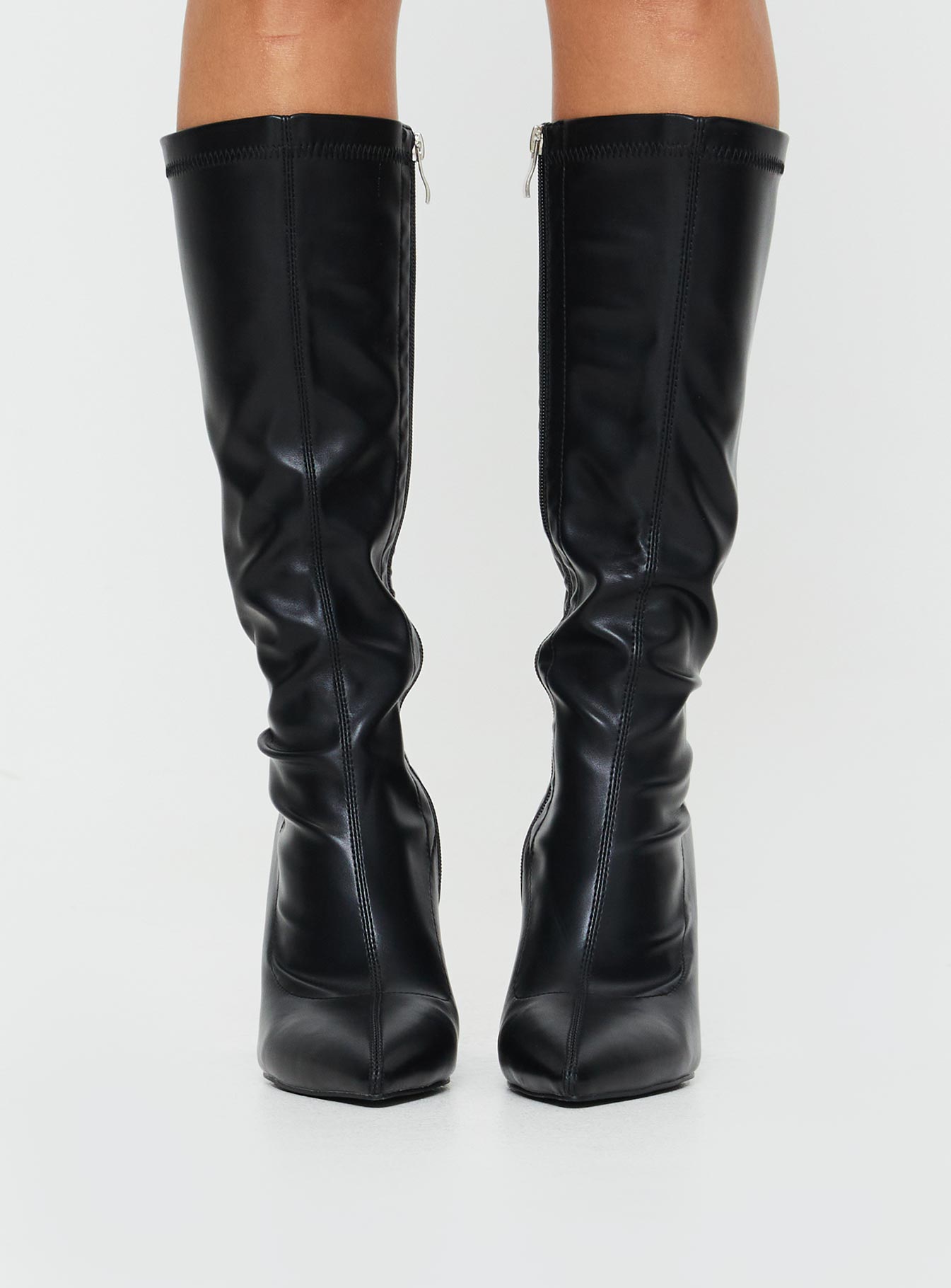 Vibe Knee High Boots Black