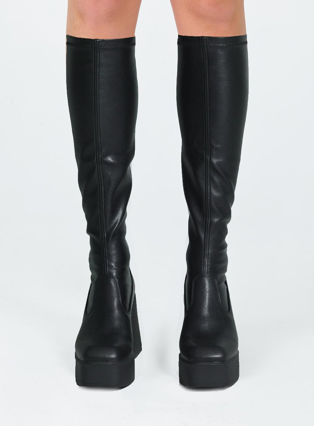 Windsor Smith BadGirls Black Stretch Sock Boots