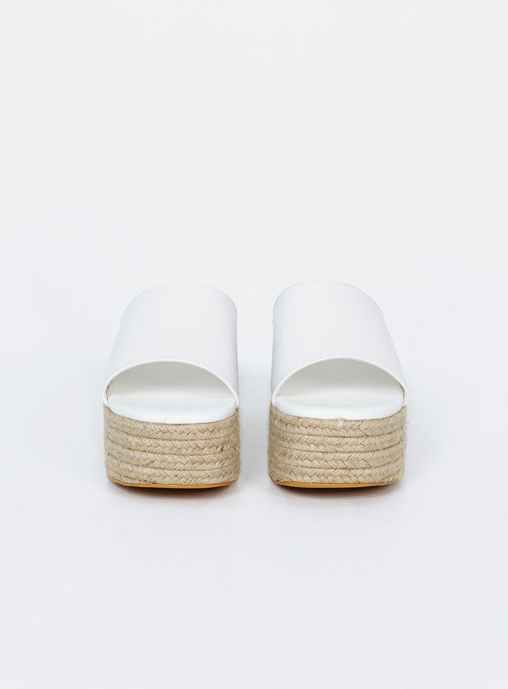 Arton Espadrille Platform Sandals White