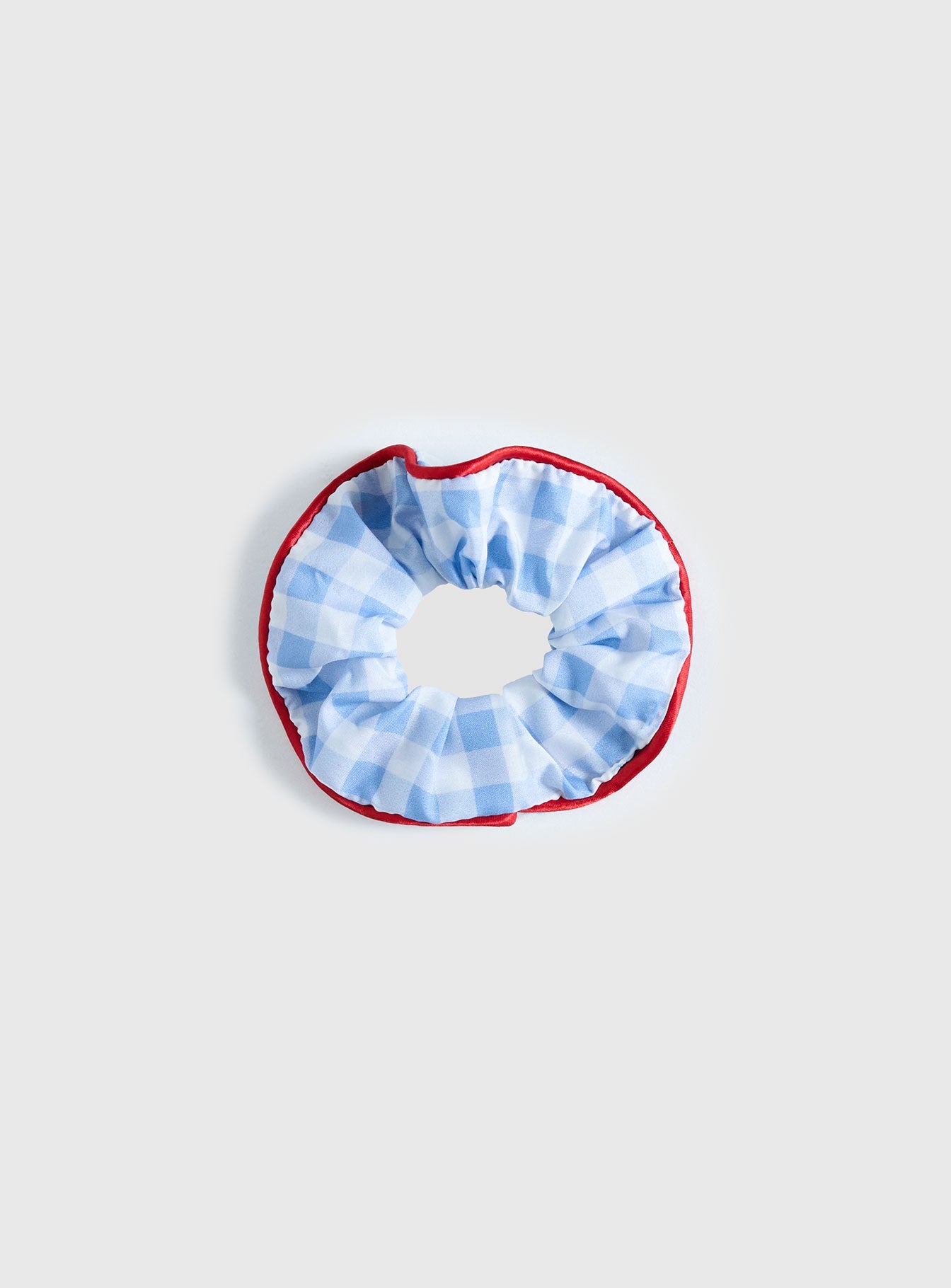 Deanie Scrunchie Blue Gingham