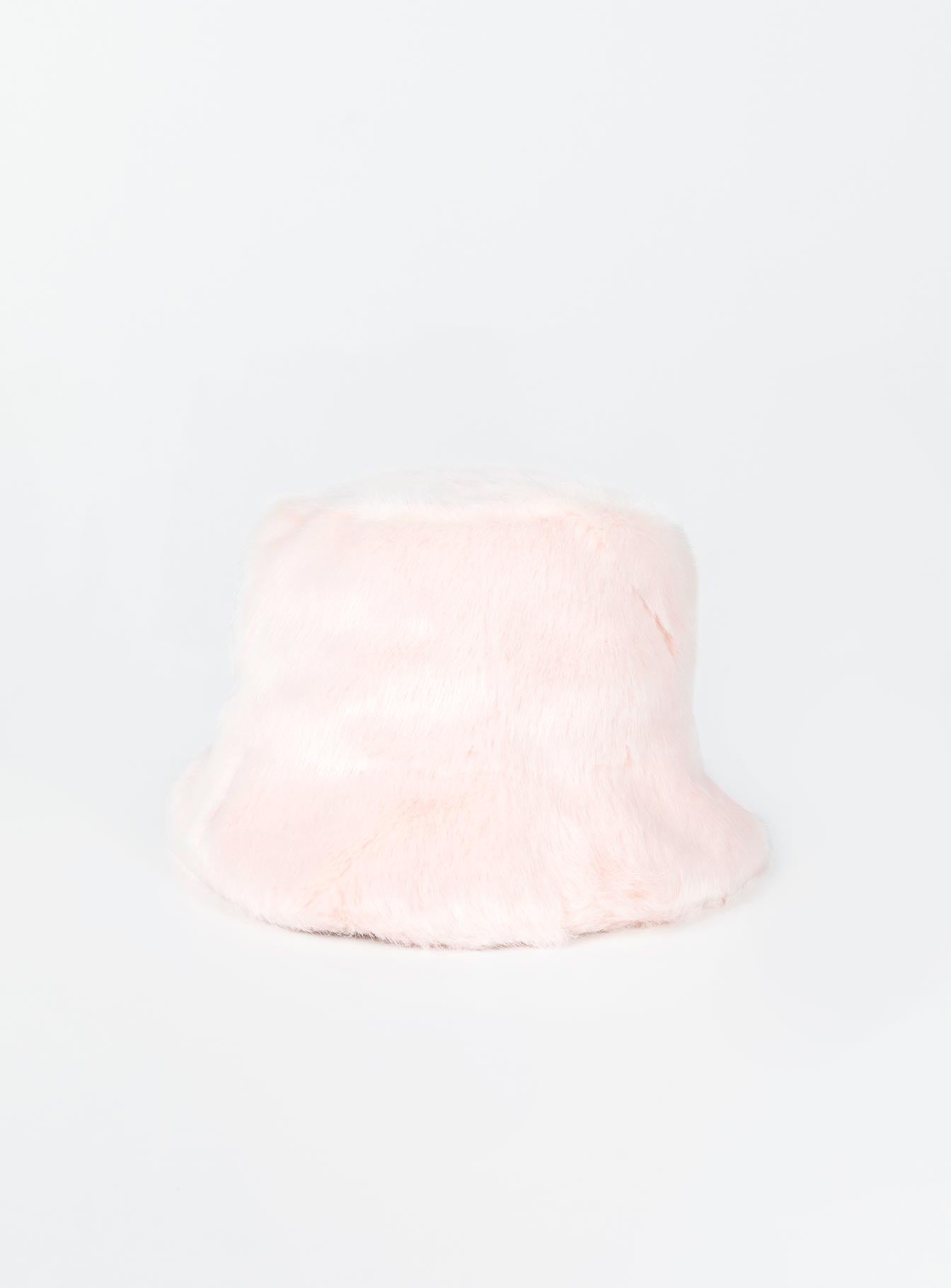 Delvey Fluffy Hat Pink