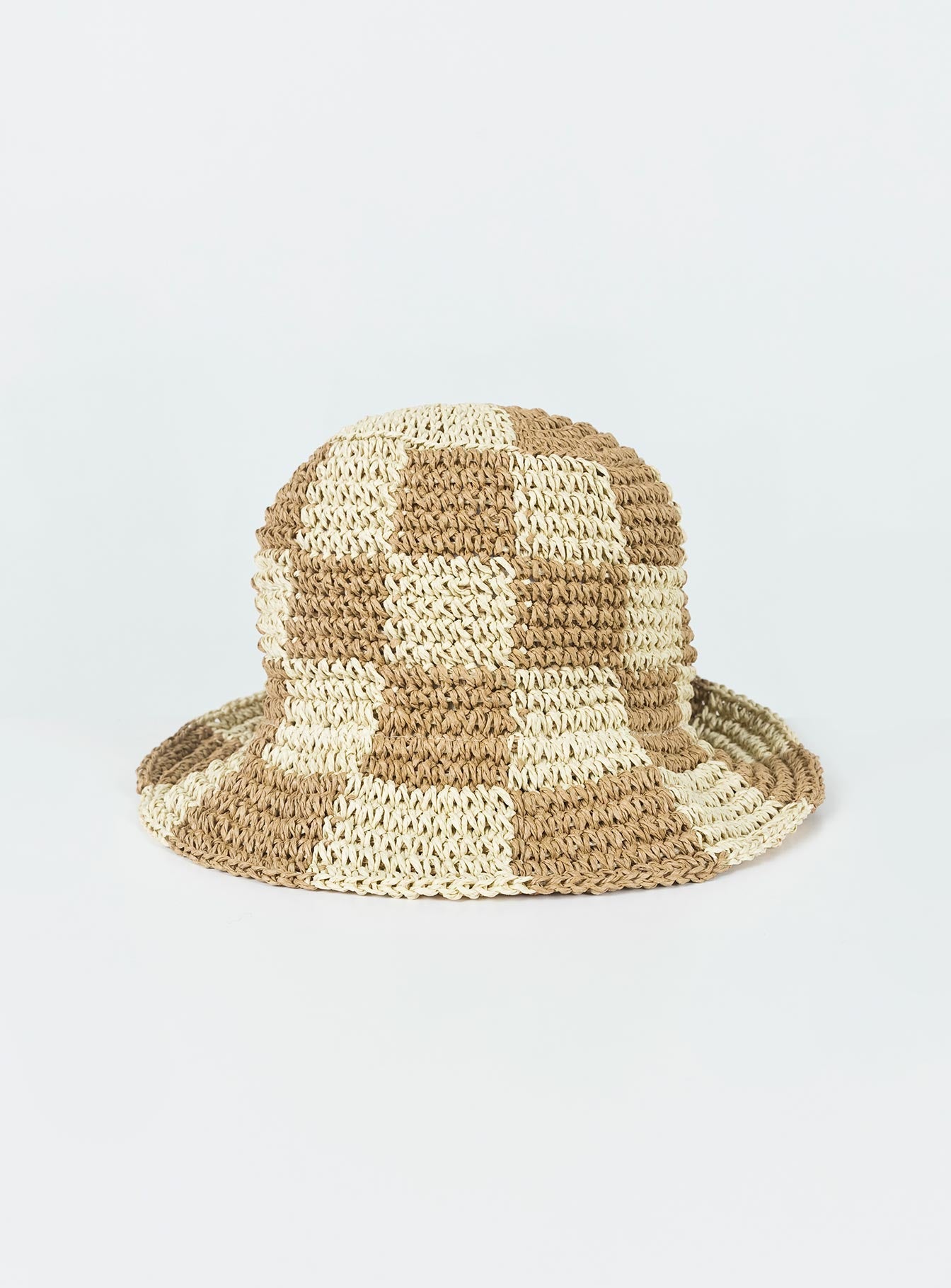 Lyndon Bucket Hat Beige Check
