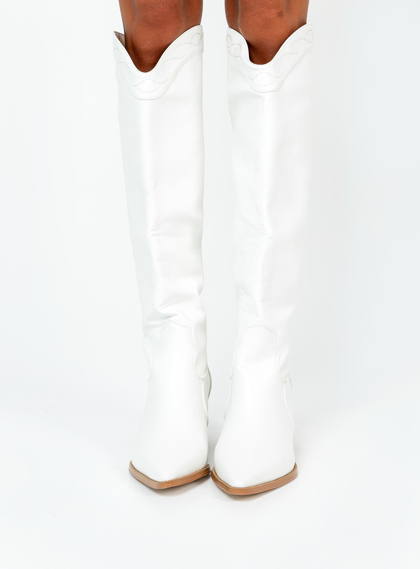 Orleans Western Boot White