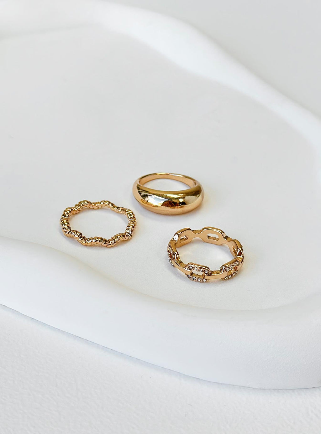 Tamarose Ring Set Gold