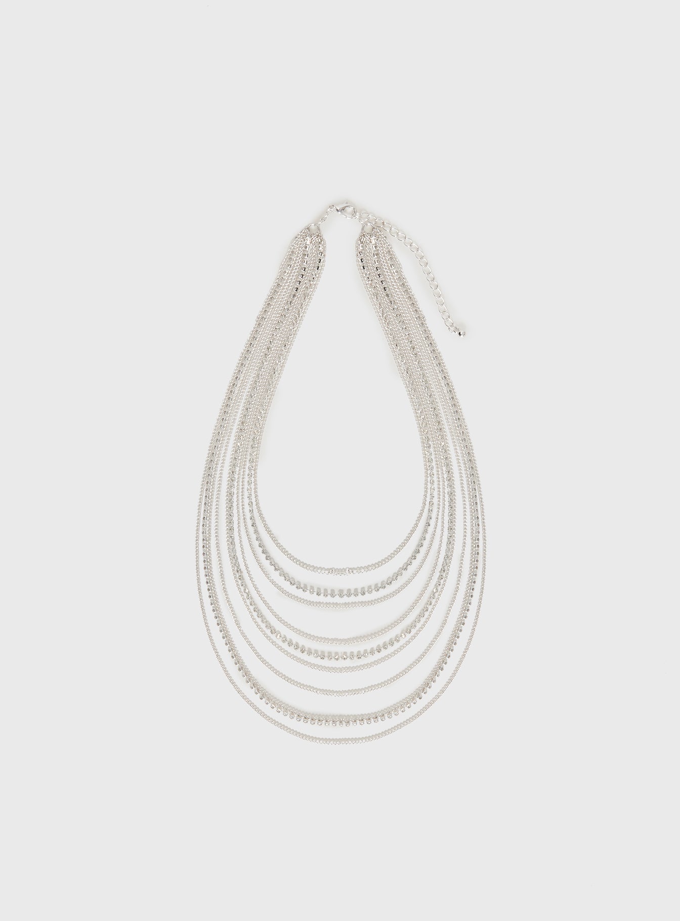 Jamari Layered Necklace Silver