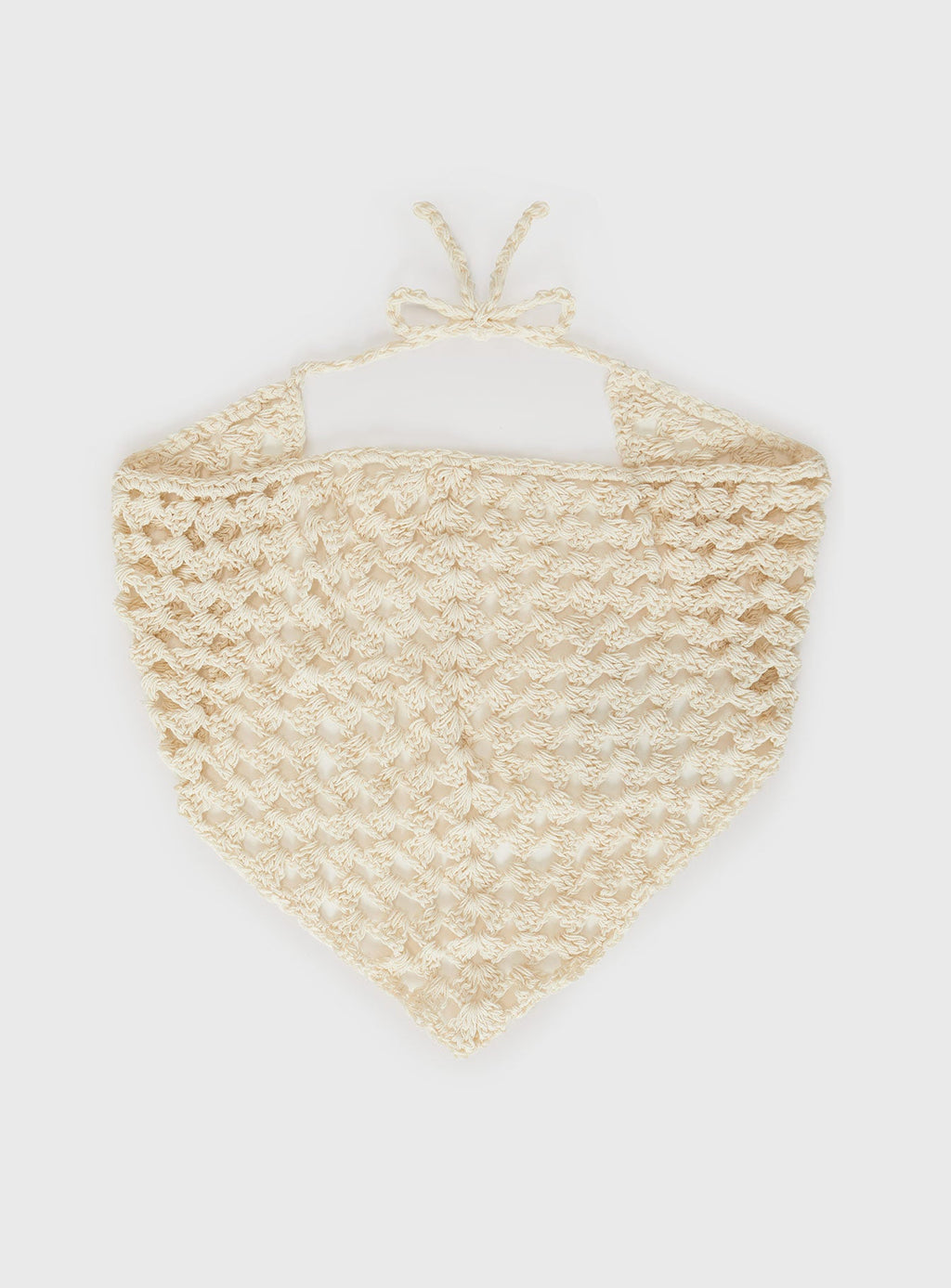 Purley Crochet Hair Scarf White