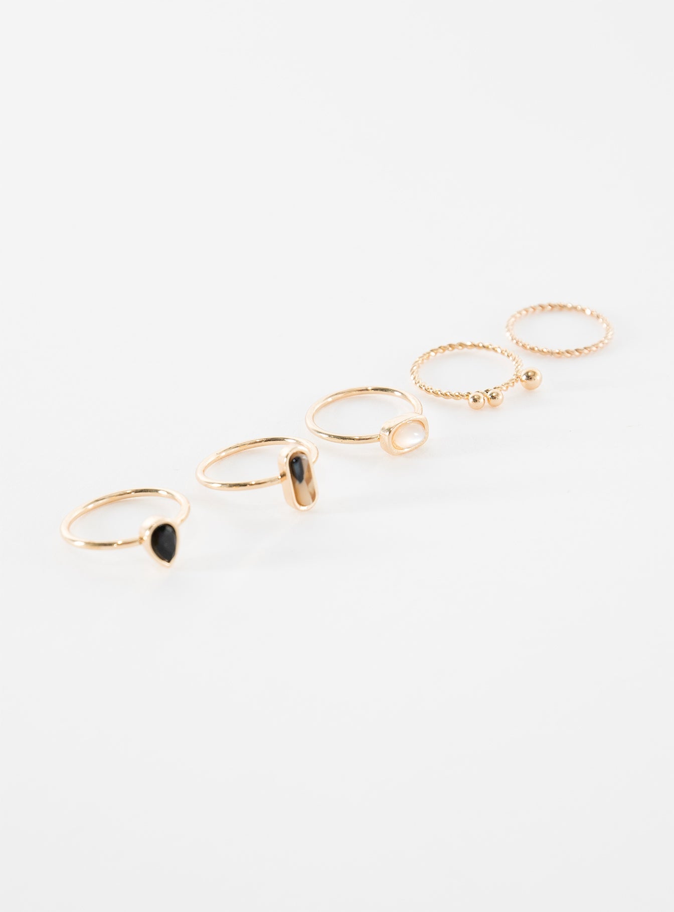 Bexlie Ring Pack Gold