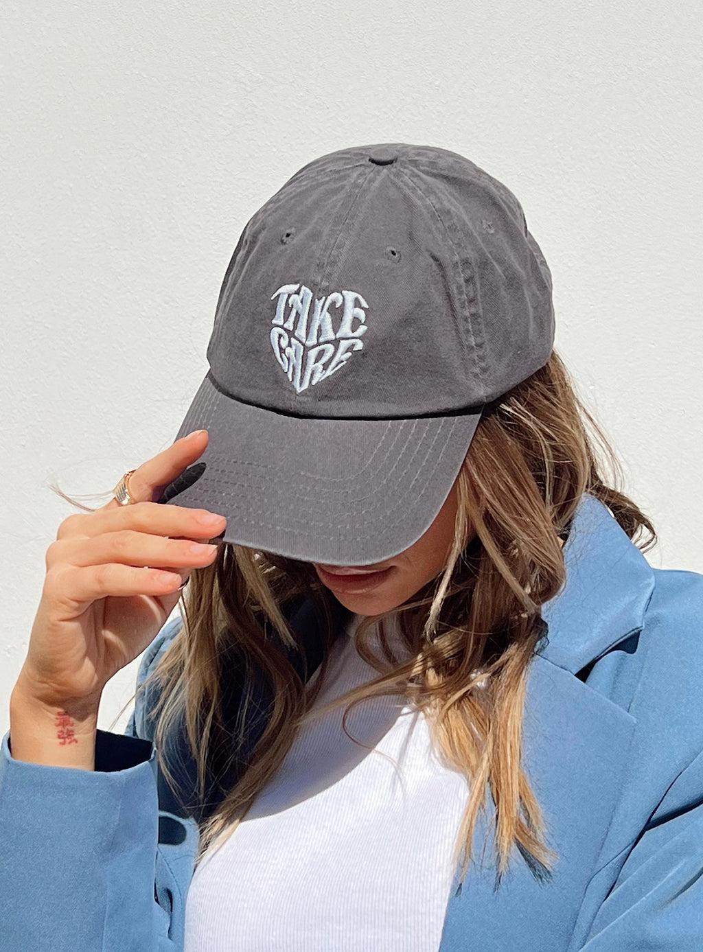 Take Care Dad Cap Slate