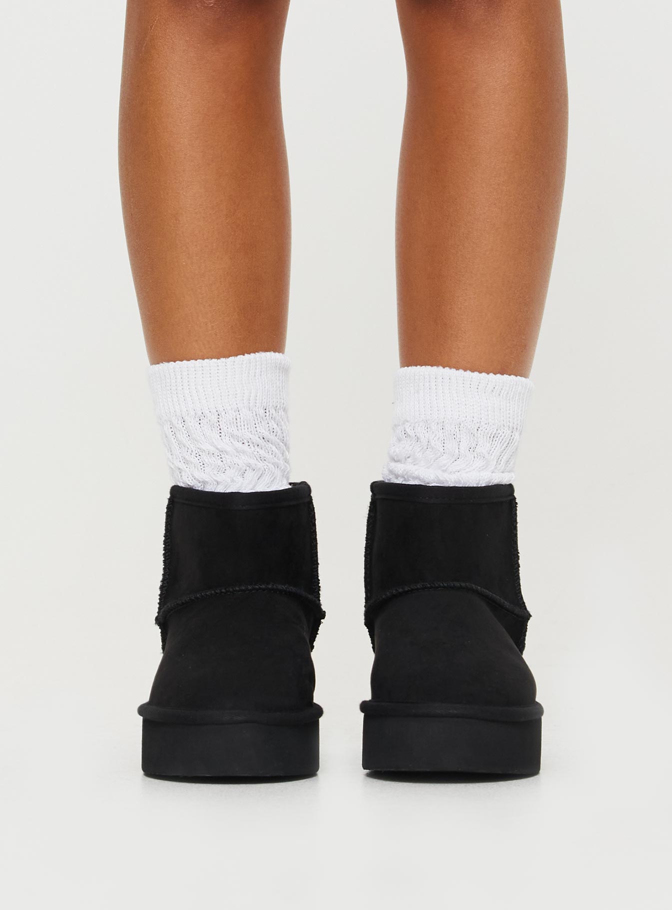 Franz Shearling Boots Black