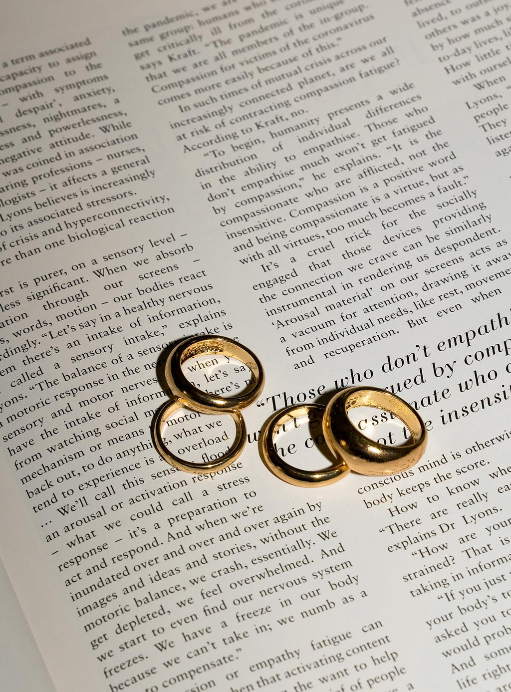 Ancient History Ring Set