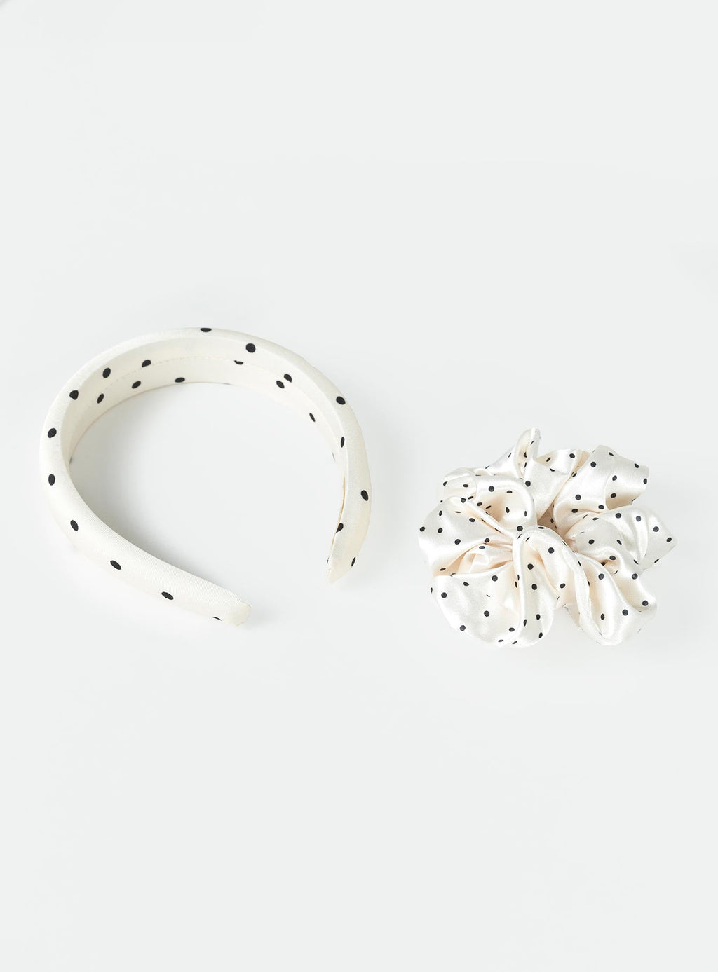 Hughes Scrunchie & Headband Cream