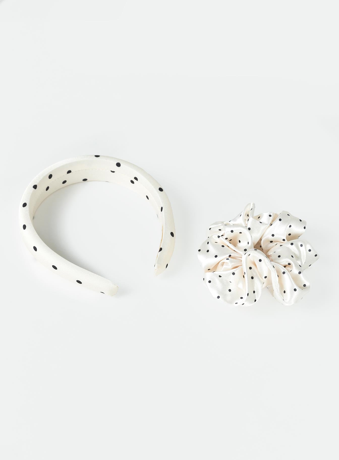 Hughes Scrunchie & Headband Cream