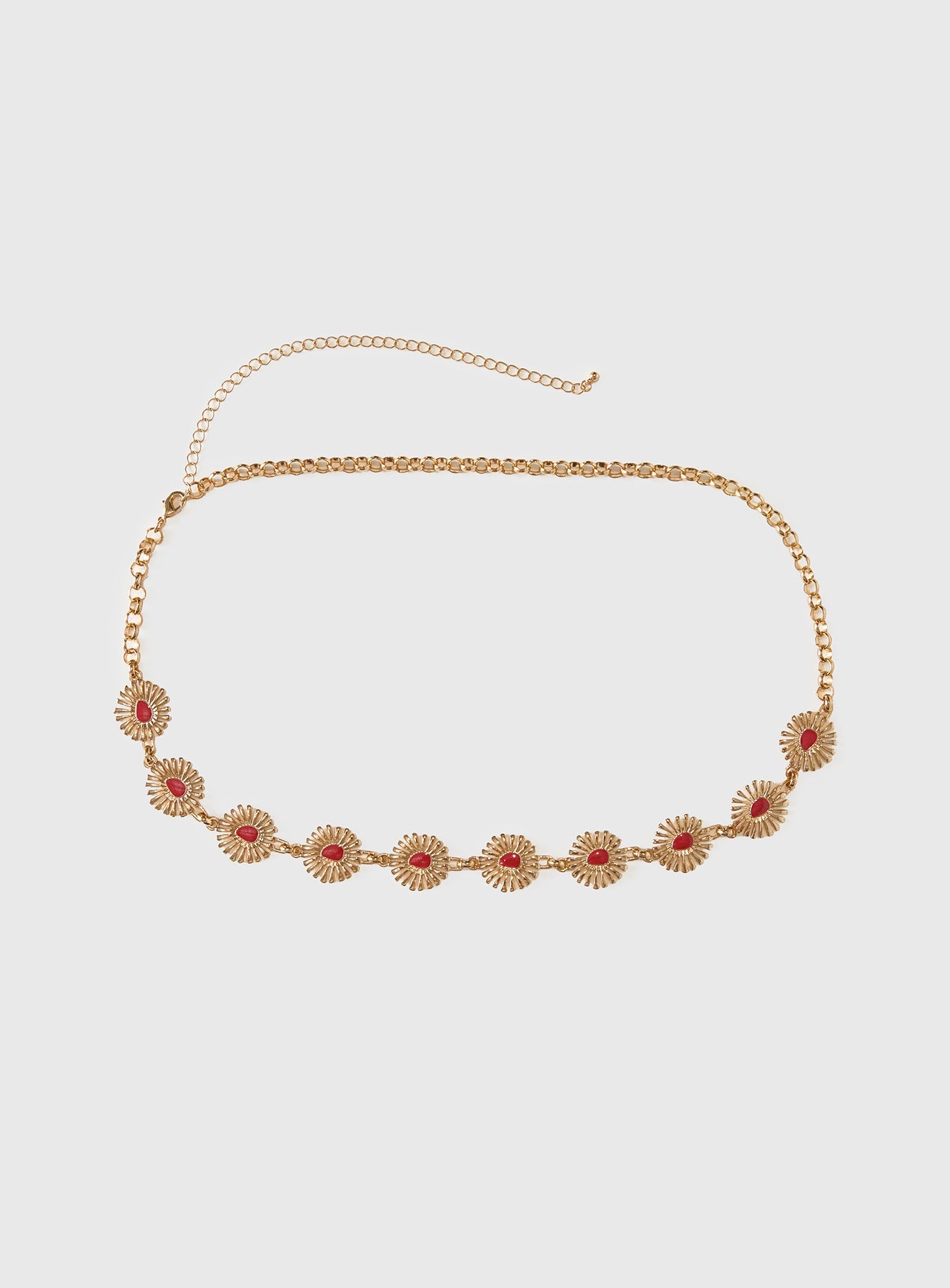 Royal Gleam Belt Gold / Red