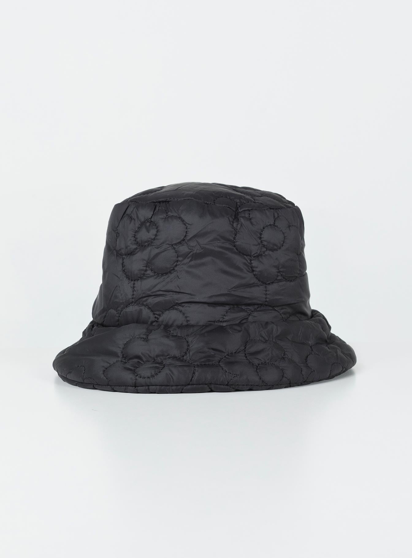 Reina Puffer Hat Black