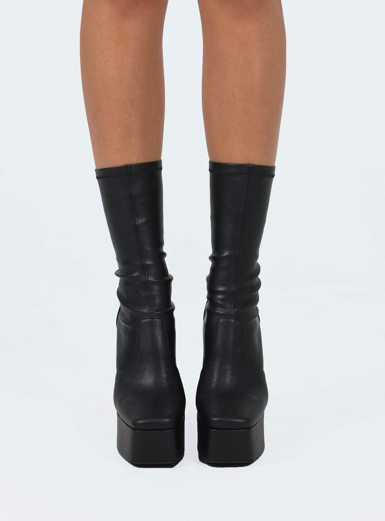 Windsor Smith Angelz Platform Boots Black